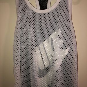 Nike jersey/mesh workout tank top
